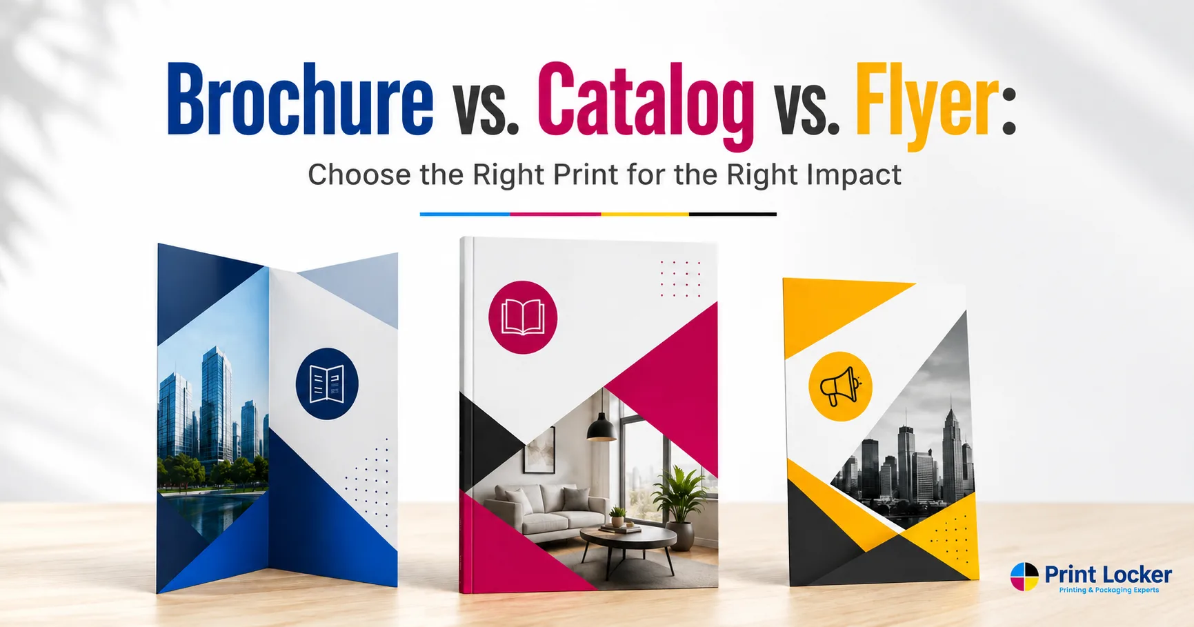Brochure vs. Catalog vs. Flyer Which Printed Marketing Material Should You Choose