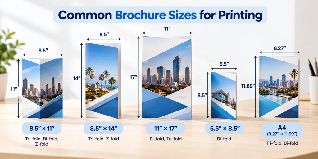 Common Brochure Sizes for Printing