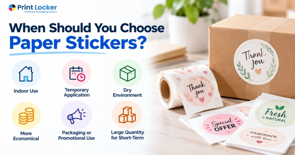 When Should You Choose Paper Stickers?