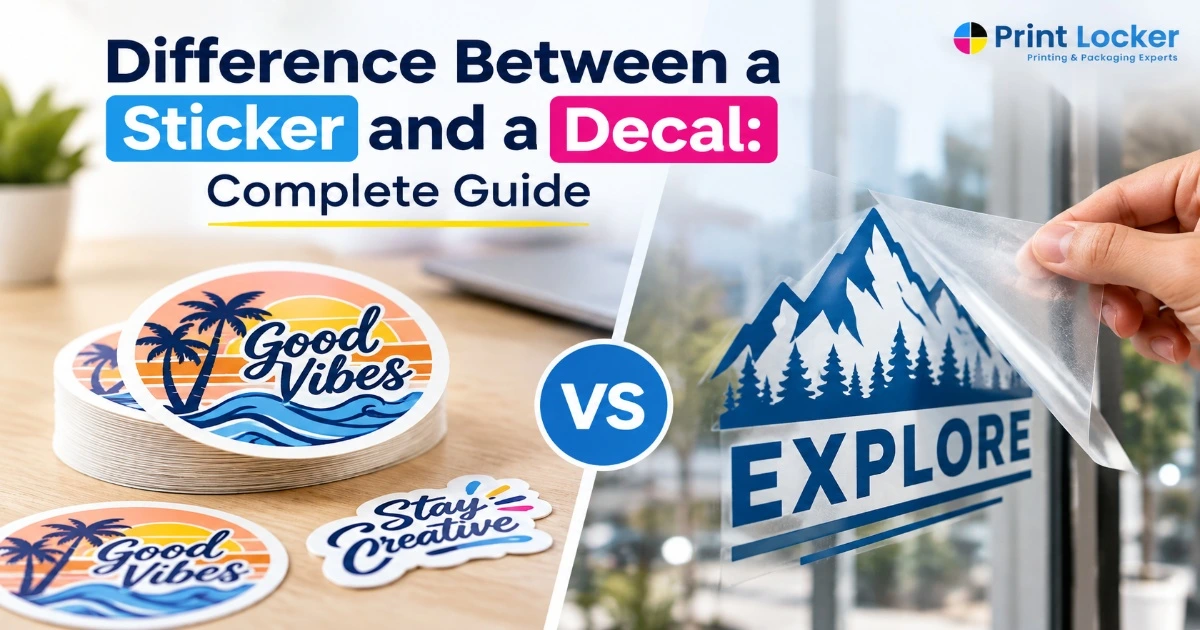 Difference Between a Sticker and a Decal