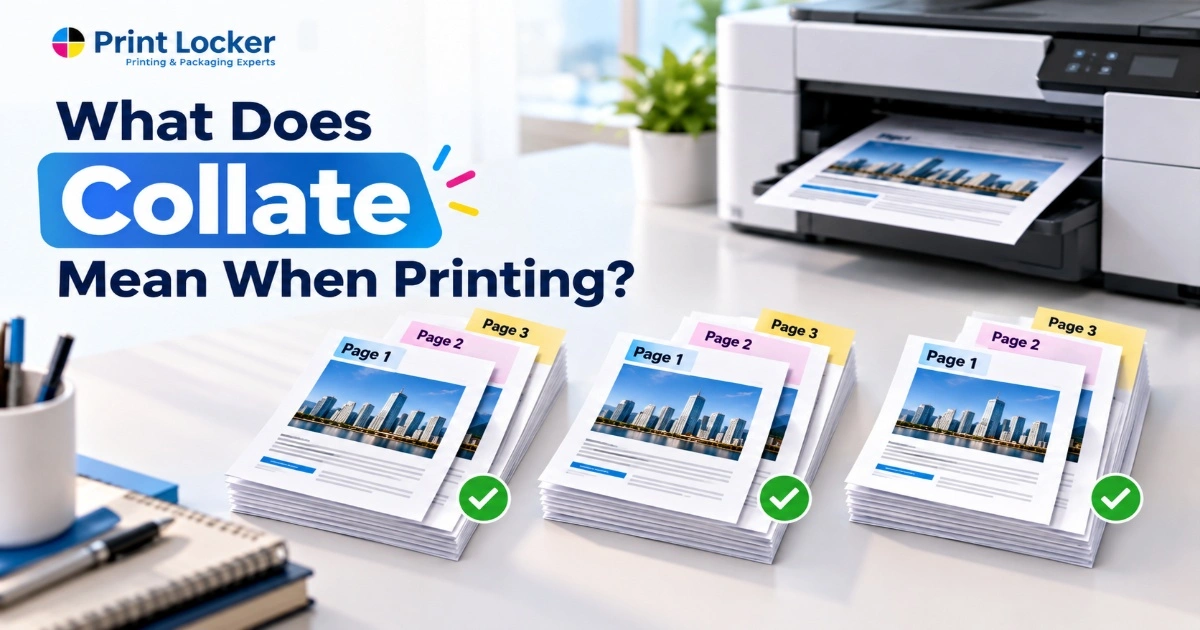 What Does Collate Mean When Printing?